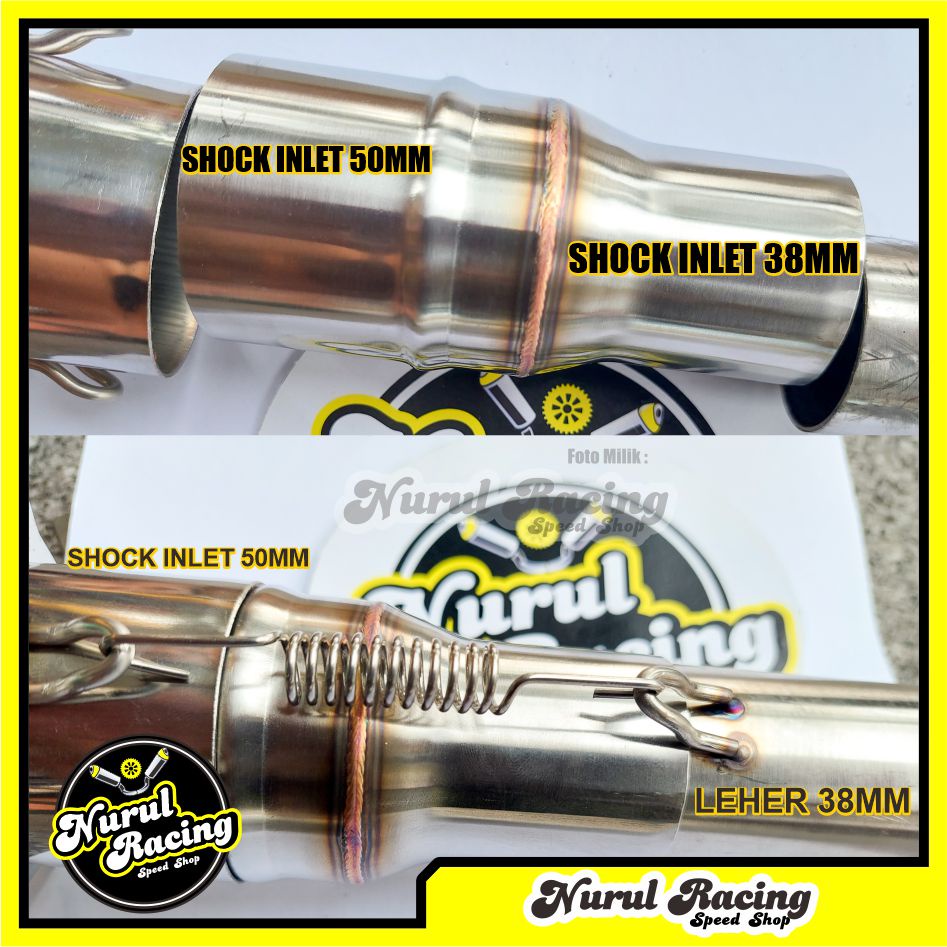 Sambungan Pipa Knalpot Inlet 38mm ke 50mm Slip On 38 mm - 50mm