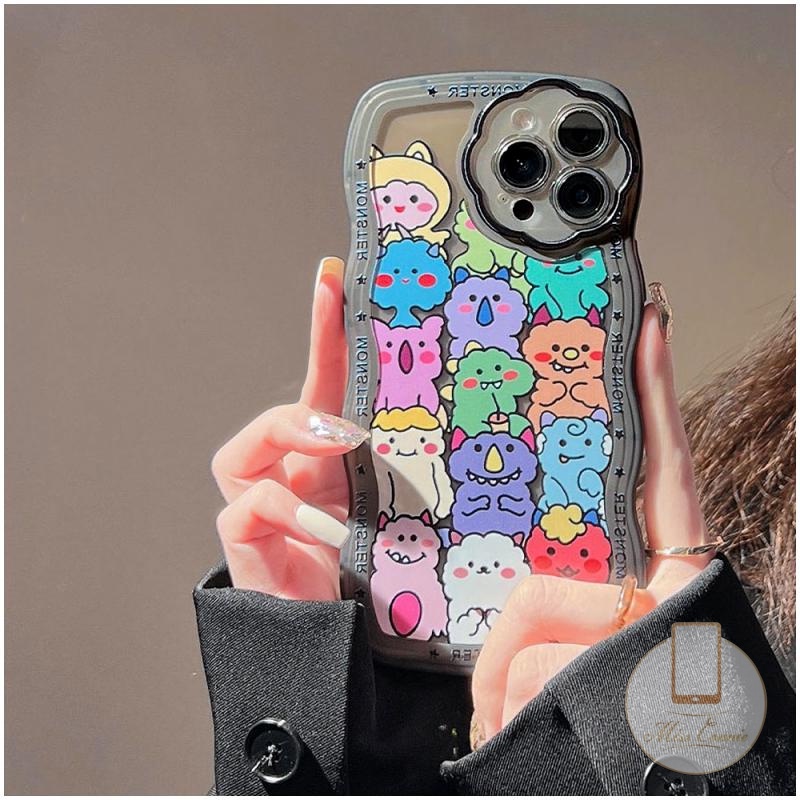 Soft Case Motif Kartun Monster Kecil Lucu Untuk IPhone 6 6s 7 8 Plus 11 12 13 Pro MAX XR XS MAX X SE 2020