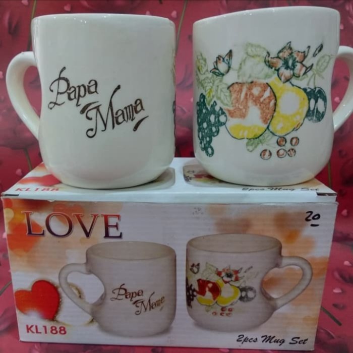 gelas mug papa mama love kl 188