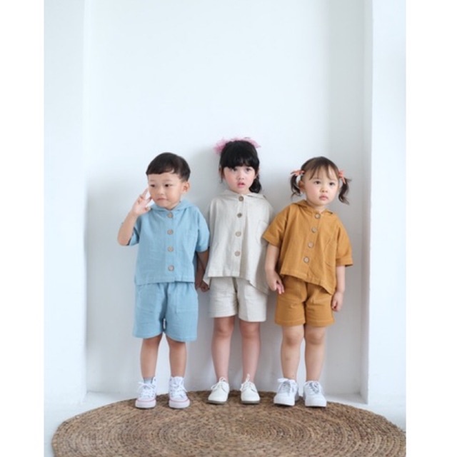 NEYO HOODIE PLAYSET LINEN UNISEX