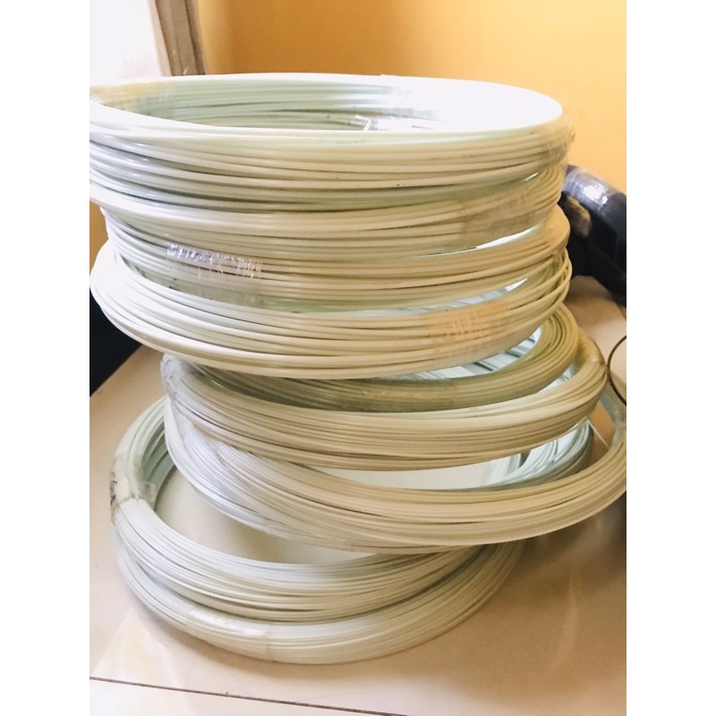 ruji fiber warna putih 1mm - 4mm