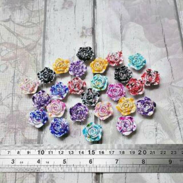 Resin Mawar variasi 01 s.d 10 ( harga per lusin)