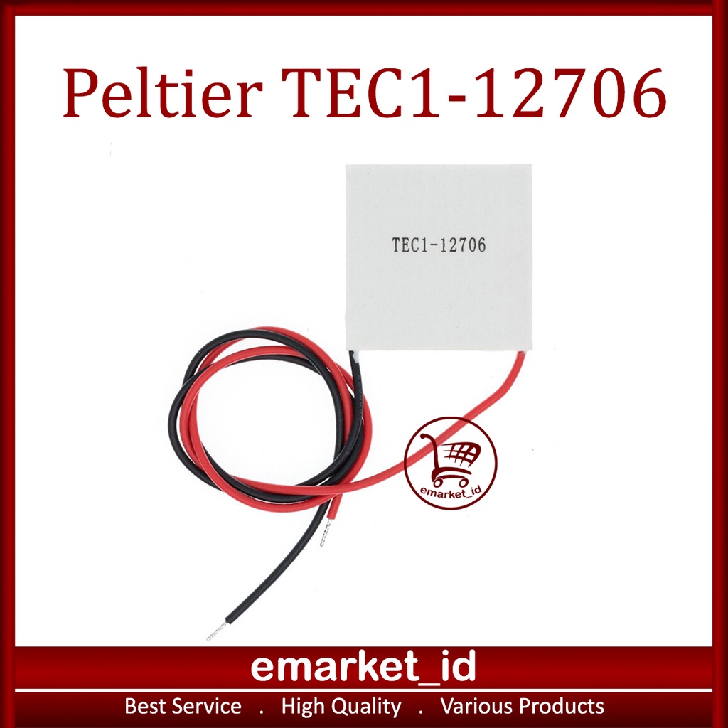 Peltier TEC1-12706 / TEC Elemen Keramik Panas Dingin TEC1 12706 DC 12V