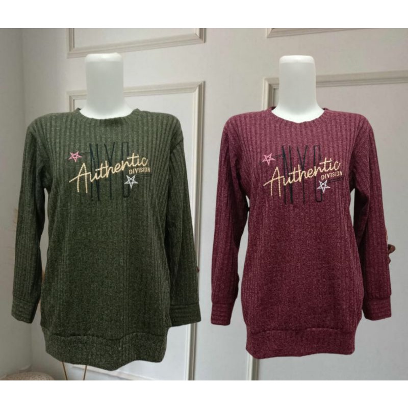 BLUS WANITA FULL RAJUT IMPORT PREMIUM LAVINO