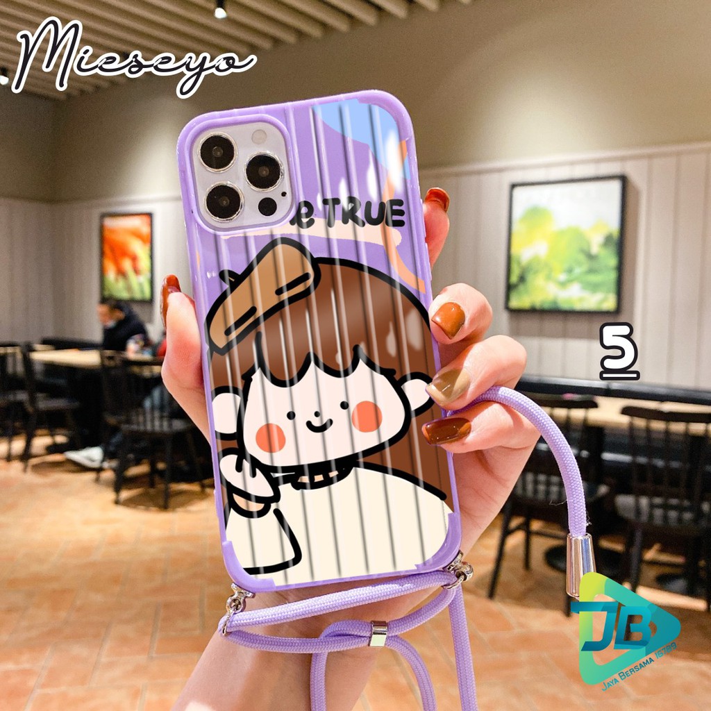 Softcase Koper Slingcase Lanyard MIESEYO Oppo A1k A3s A12 A33w Neo7 A37 Neo9 A39 A57 JB3224