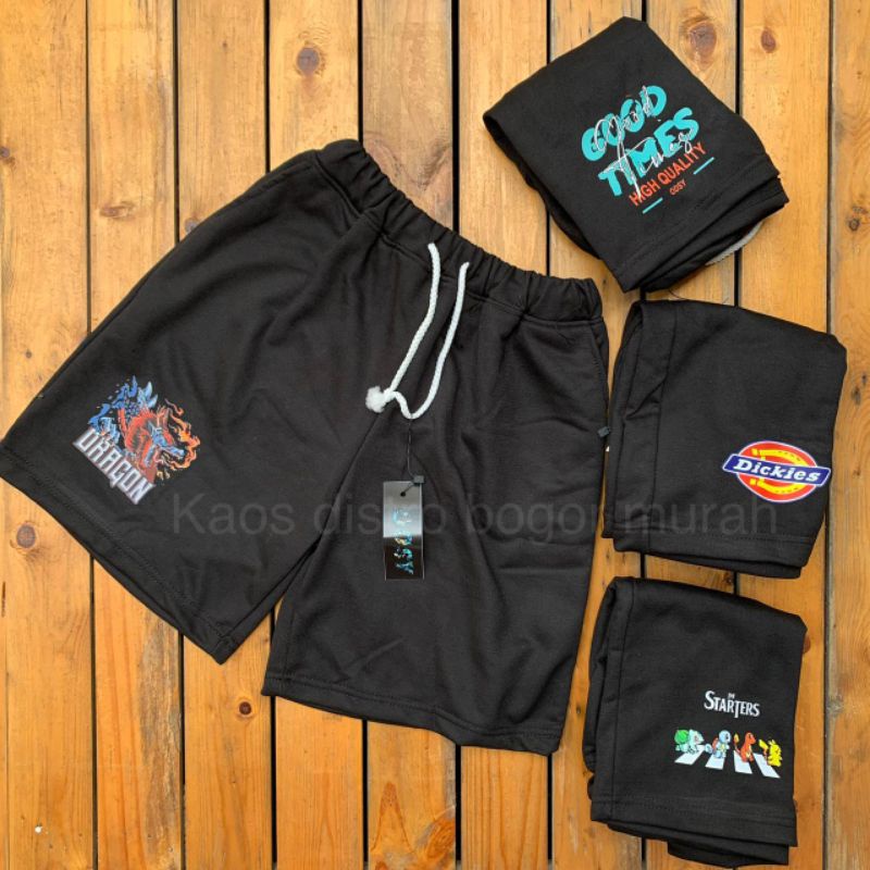 CELANA PENDEK PRIA BOXER BABYTERRY MOTIF STREETWEAR