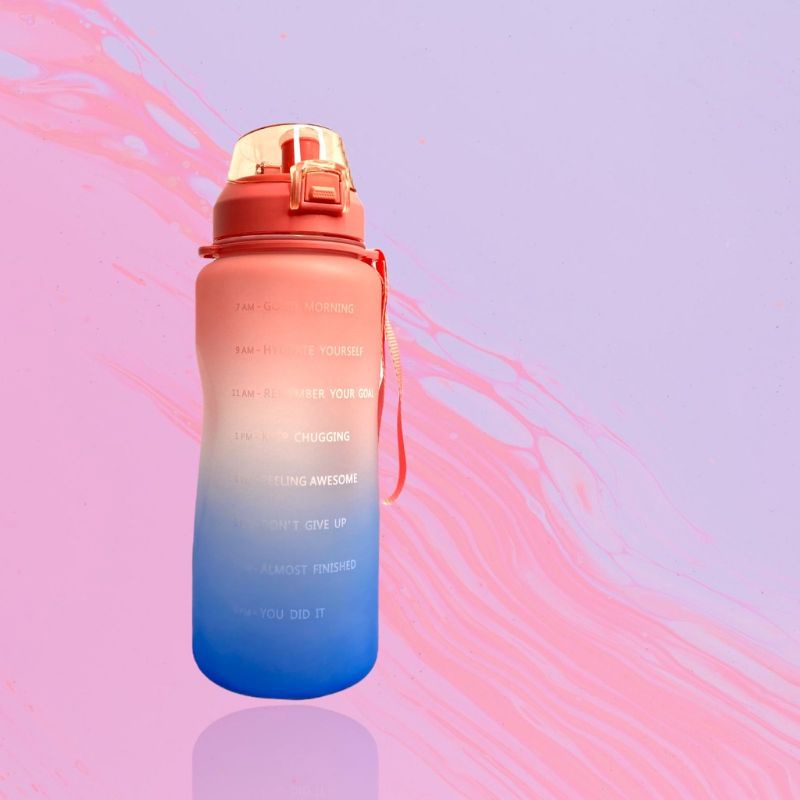 Botol Minum Motivasi 2 liter gradasi BPA Free