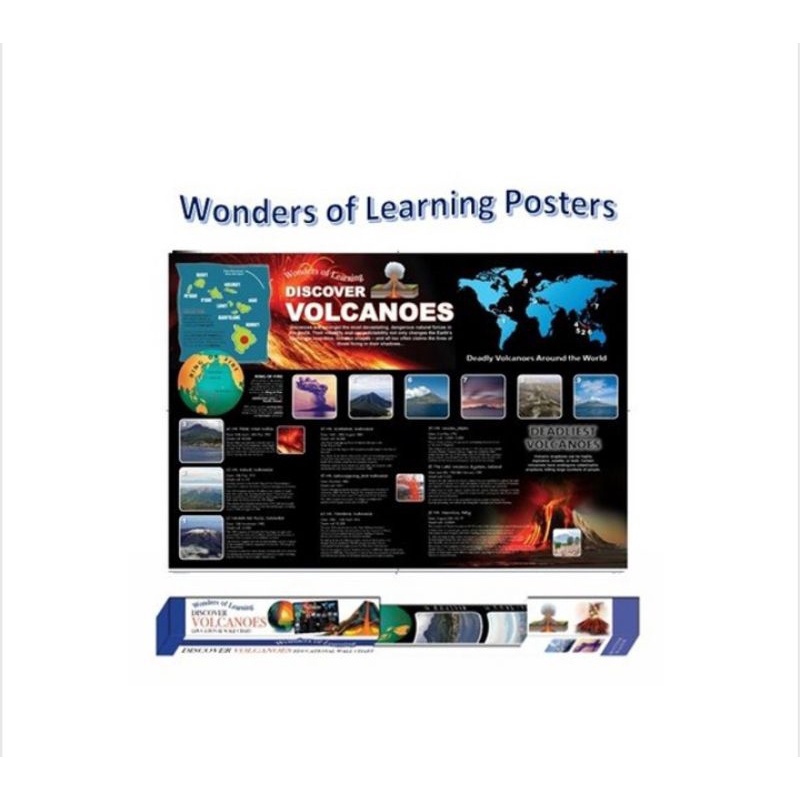 Wonders of Learning Wall Chart Discover Volcanoes
