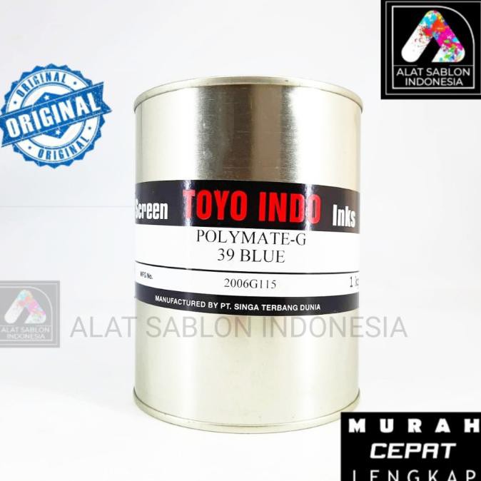

Unik Tinta Toyo Polymate Blue G39 Biru Tinta Sablon Plastik 1Kg Limited