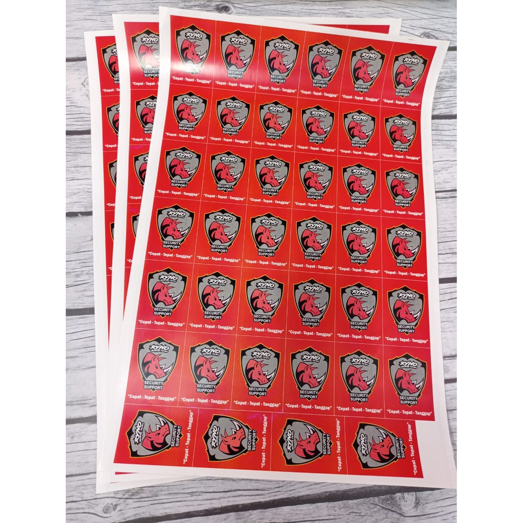 

Sticker Vynil A3+ / Cetak Sticker Vynil A3 / Print & Cutting Murah SBY