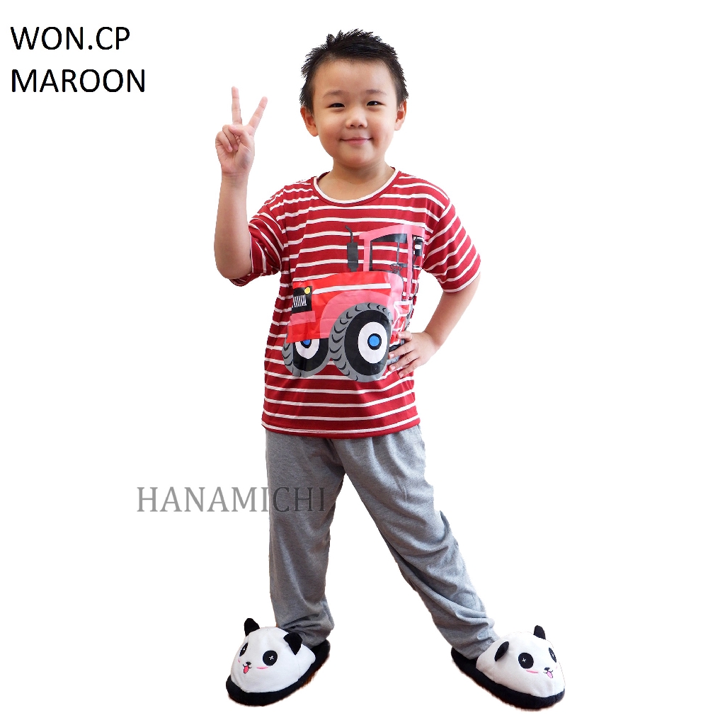 Hanamichi WON.CP Baju Tidur Setelan Anak Lengan Panjang