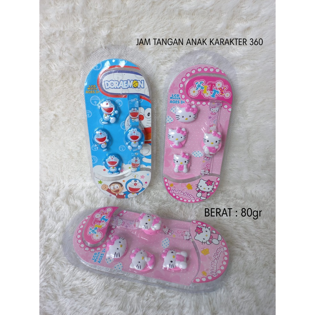 JAM TANGAN ANAK DORAEMON HELLO KITTY / JAM TANGAN DIGITAL KARAKTER DORAEMON HELLO KITTY