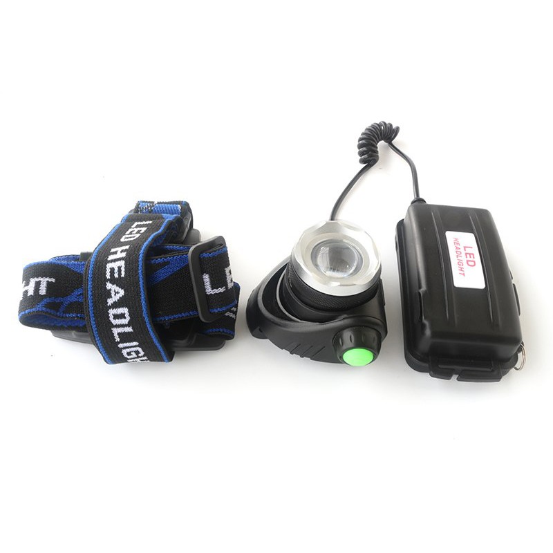 Termurah Paket Headlamp headlight Senter Kepala High Power LED Cree XML Plus charger baterai 18650