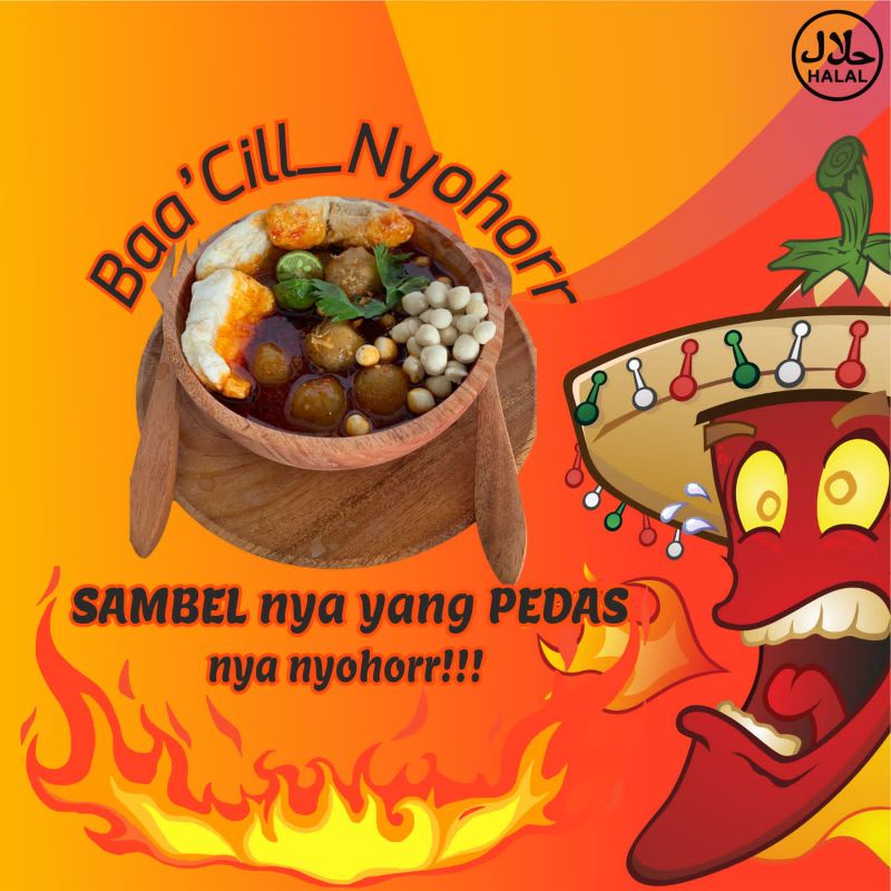 

BASO ACI PEDAS NAMPOL BACIL NYOHOR| varian Komplit | Biasa | Ekonomis