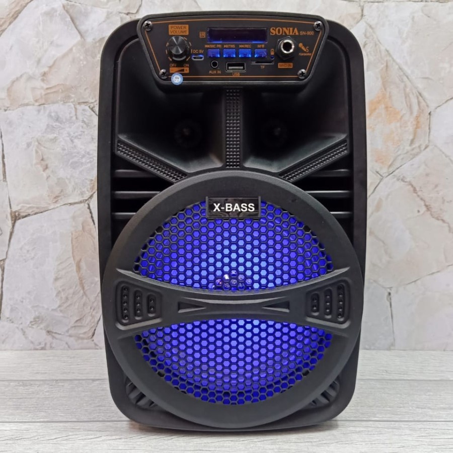 Promo Terbaru!!!Speaker Portable Karaoke SN-850/SN-900 Ukuran Besar Free Microphone / Remote Extra Power Bass