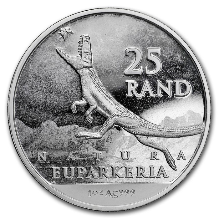 Koin Perak 2019 South Africa Natura Achosaur 1 oz Silver Coin