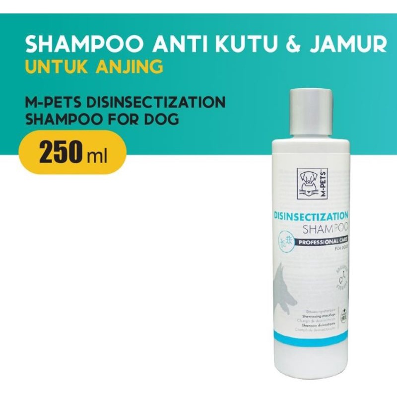 M-PETS Disinsectization Dog Shampoo 250Ml / Shampoo Anti Kutu Jamur