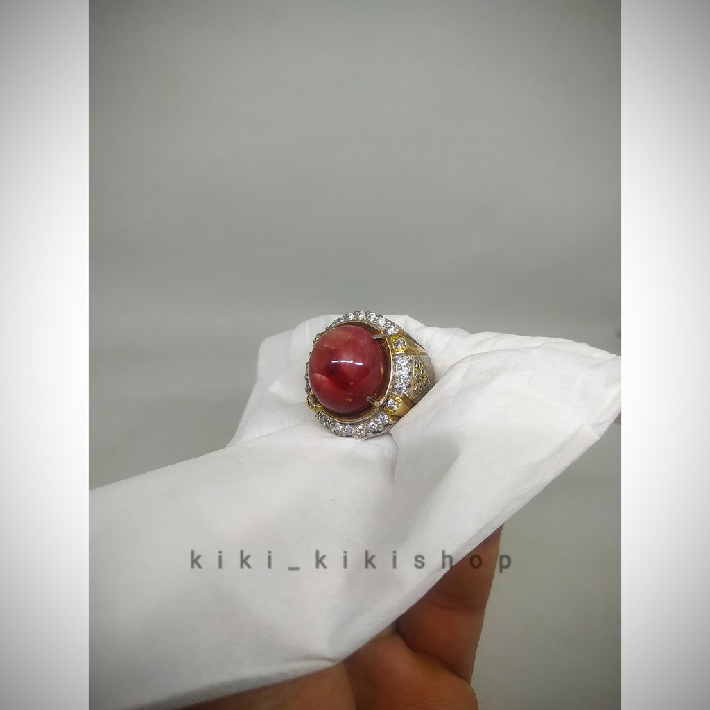 Batu Permata Natural Ruby star corundum ciamik