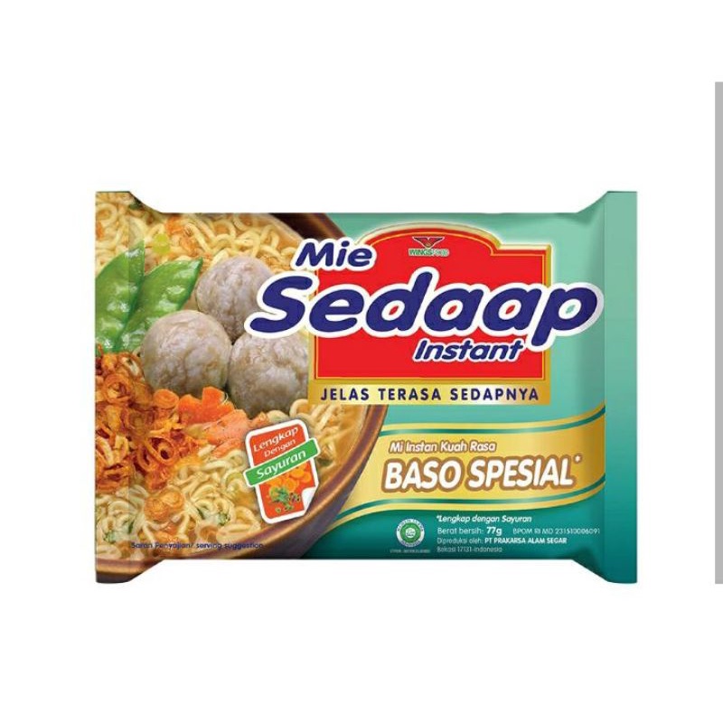 

Mie Sedaap Mie Baso Spesial 77g Sedap