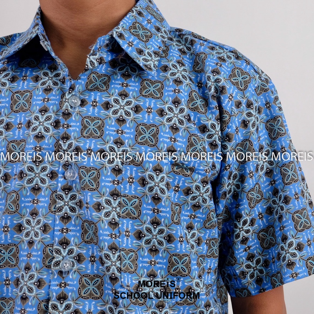 Seragam Baju Batik SD/MI/TK/PAUD JM Biru 002