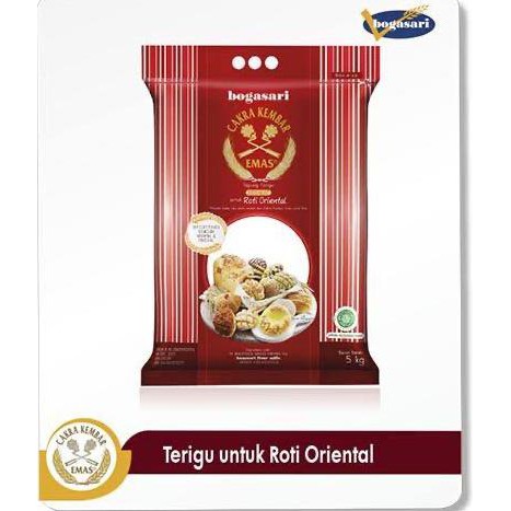 

[[BISA COD]] Terigu Cakra Kembar Emas untuk Roti Oriental kemasan 5kg