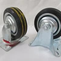 XANDER Roda Karet 3 inch/Roda Trolley/Roda Etalase Hidup Mati TOP