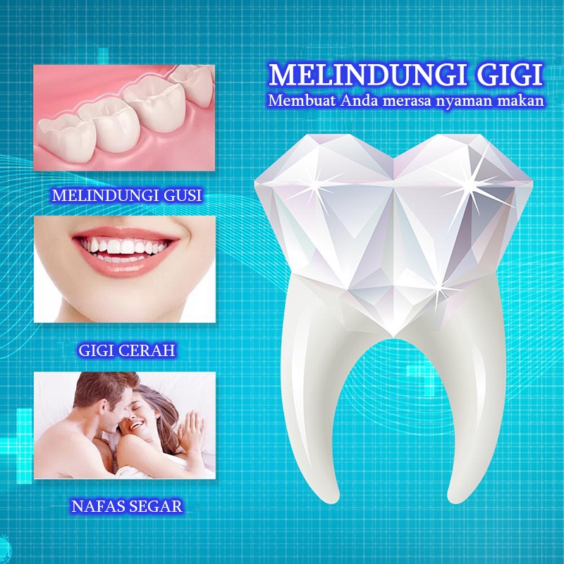 Perawatan Mulut Toothpaste Pemutih gigi Pasta gig Teeth whitening Cairan gigi putih 30ml Menghilangkan noda teh Gigi kuning Plak Napas jernih melindungi gusi Jaga kebersihan mulut