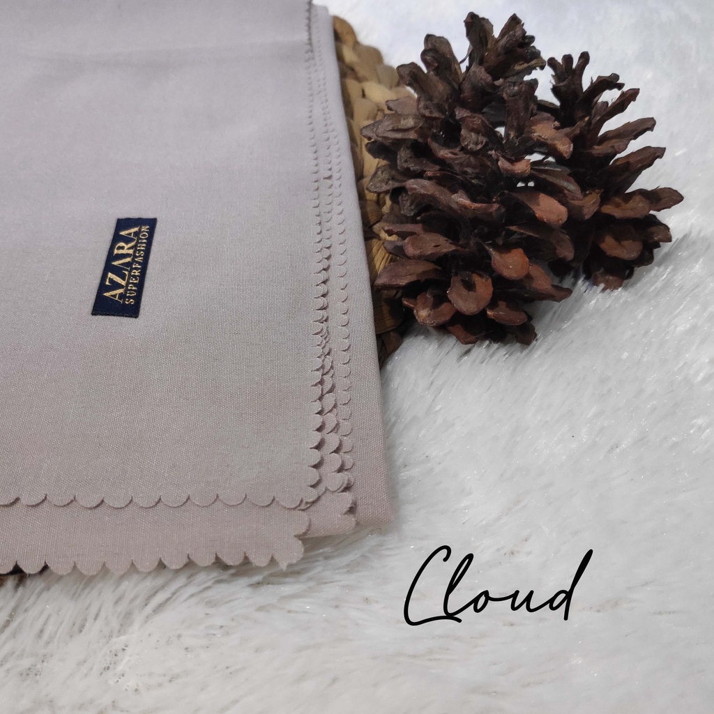 HIJAB AZARA VOAL LASERCUT, VOAL AZARA, JILBAB SEGI EMPAT AZARA VOAL LC, AZARA VOAL JAPAN LC-Cloud