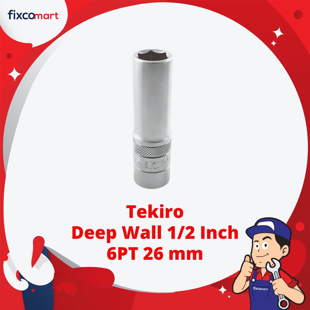 Tekiro Mata Sock Deep Wall 1/2 Inch 6PT 26 mm