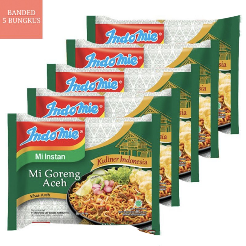 

Indomie Mie Goreng Aceh 5 bungkus