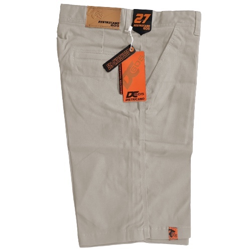 CELANA PENDEK CHINO | DISTRO |SURFING | JUMBO | PRIA BAHAN KATUN-Crem