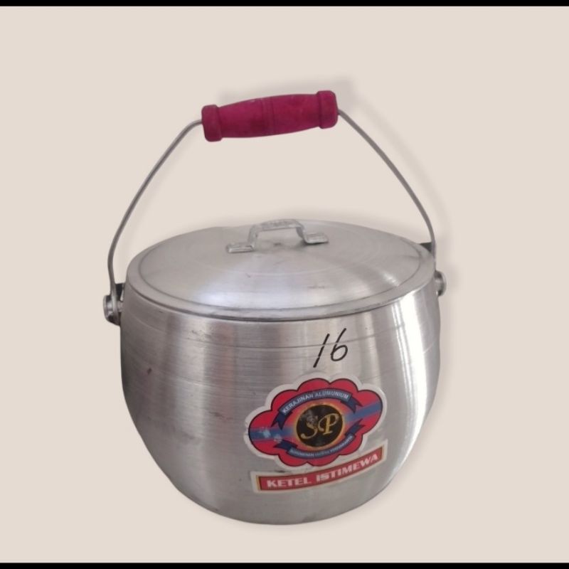 ketel (kastrol) / penanak nasi SP super ALUMINIUM no 16