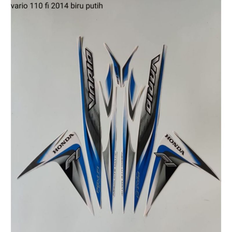 STRIPING VARIO 110 FI 2014 BIRU PUTIH
