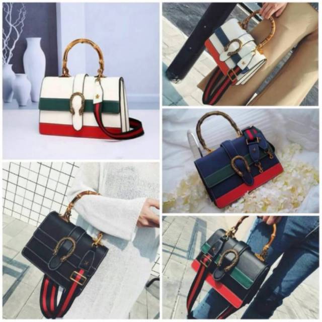 Fashion Dionysus Bamboo Top Handle# GTK