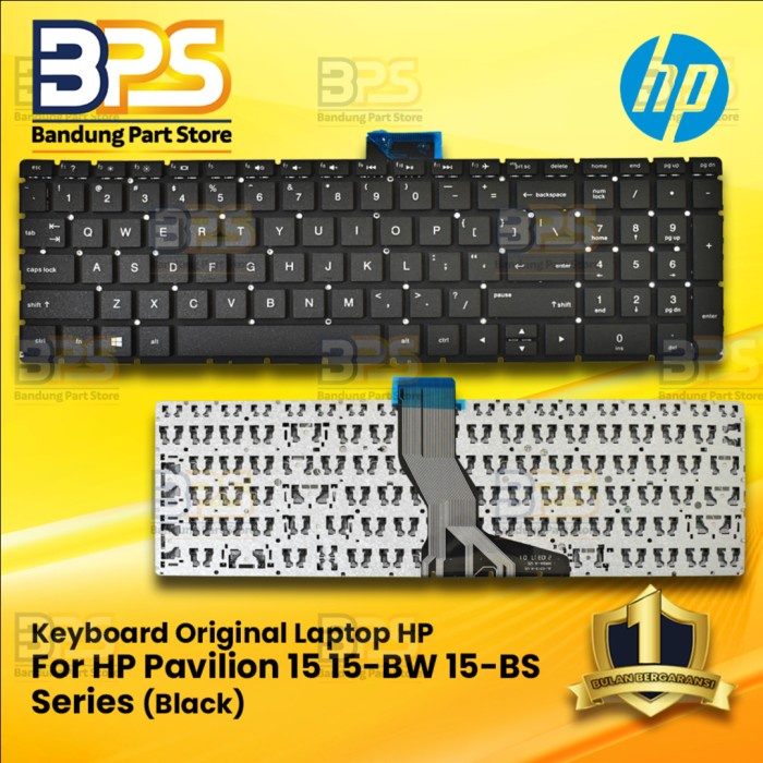Jual Keyboard Laptop HP Pavilion 15BW 15BS Series Black Shopee