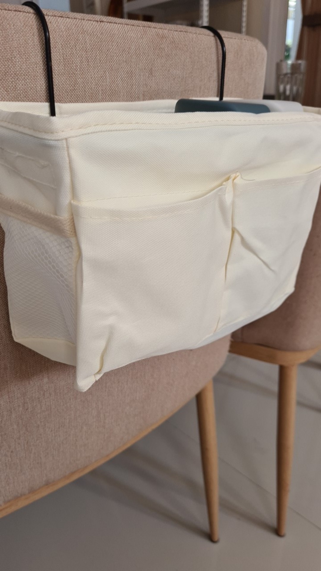 Halu Dekstop Storage Box Kotak Penyimpanan Kain Kanvas Tas Gantung Samping Tempat Tidur Hdk403