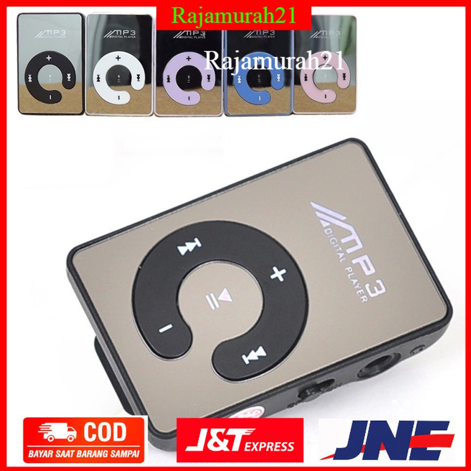 C-Logo MP3 Player TF Card dengan Klip - Black