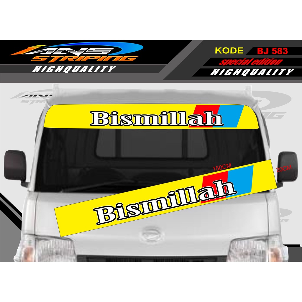 STIKER KACA DEPAN MOBIL L300 / GRANDMAX / PICK UP / CARRY / STIKER KACA DEPAN MOBIL PICK UP / DECAL STIKER PICK UP