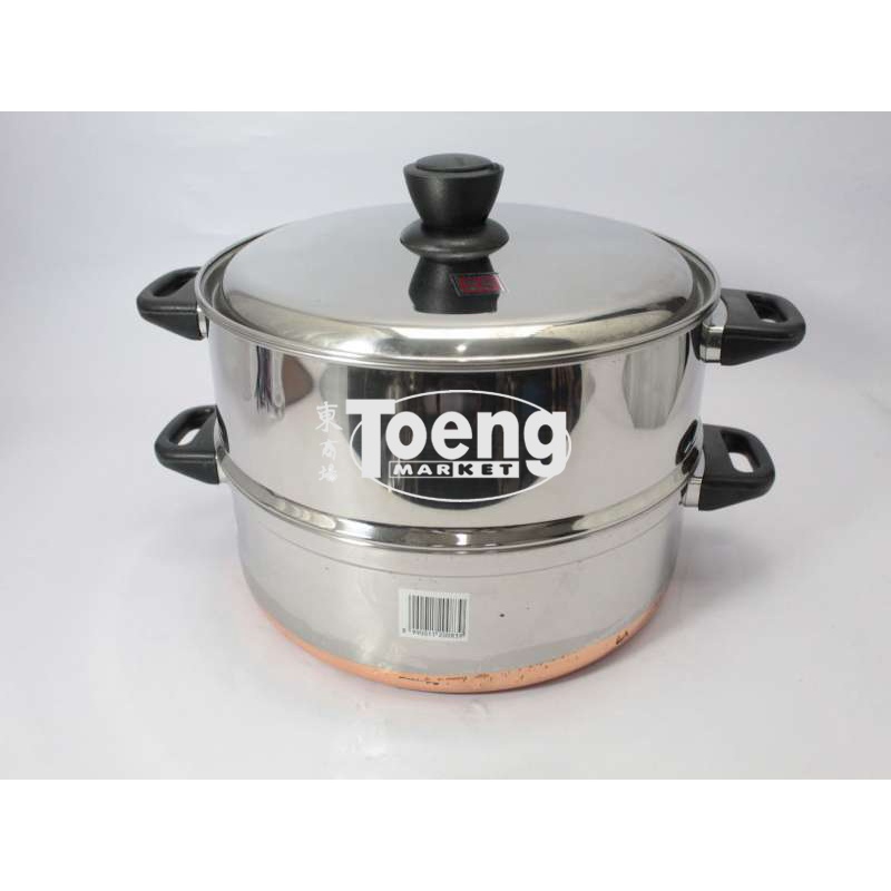 LANGSENG OROZETA 33CM SUSUN 2 SS / PANCI STEAMER STAINLESS MASPION