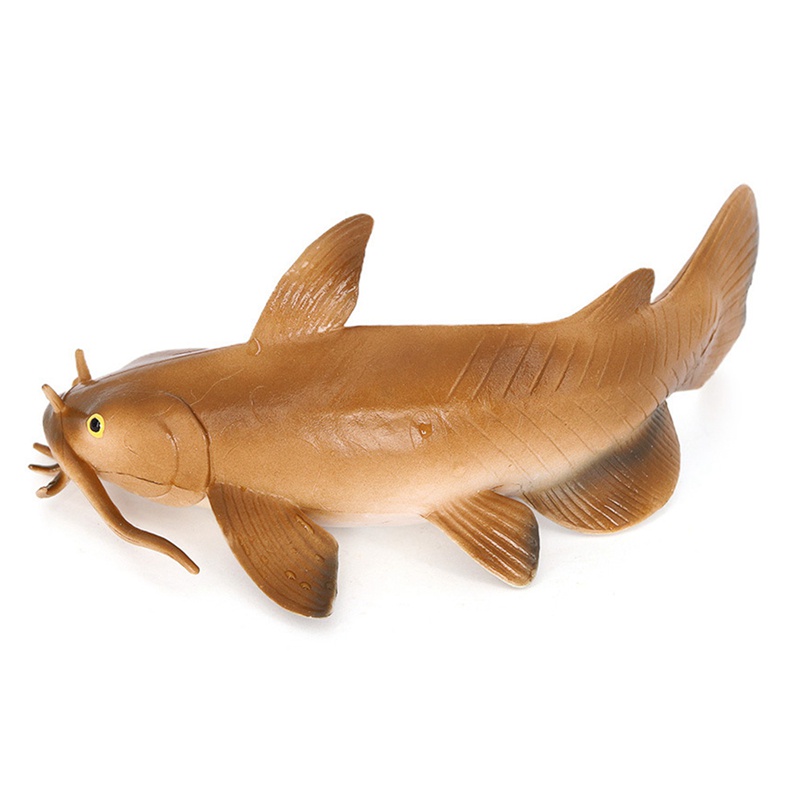 Children's Simulation Aquatic Animal Catfish el Toy Solid Static Ornaments Action Figure el Toy Kid Gifts A