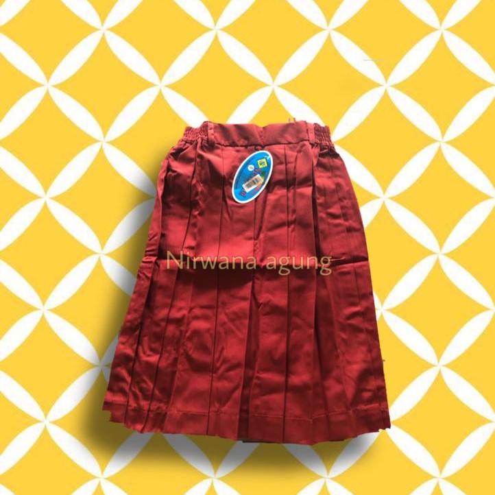 ROK PENDEK SD MERK SERAGAM (MERAH,PUTIH)