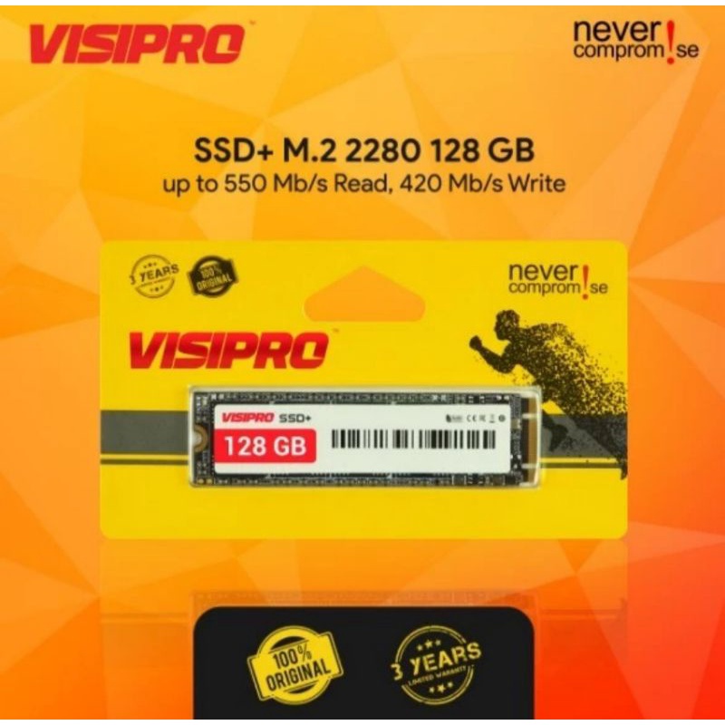 SSD+ M2 2280 VISIPRO 128GB
