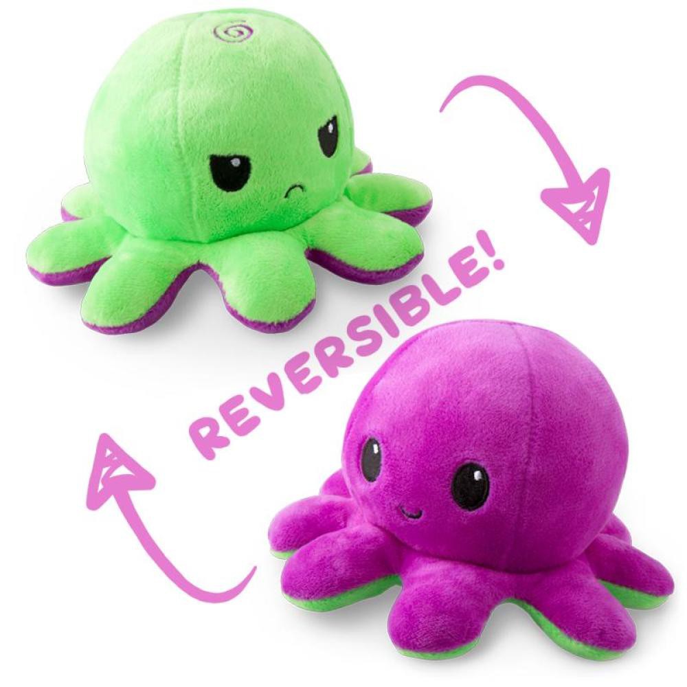 REVERSIBLE OCTOPUS / BONEKA OCTOPUS / BONEKA GURITA PURPLE-GREEN