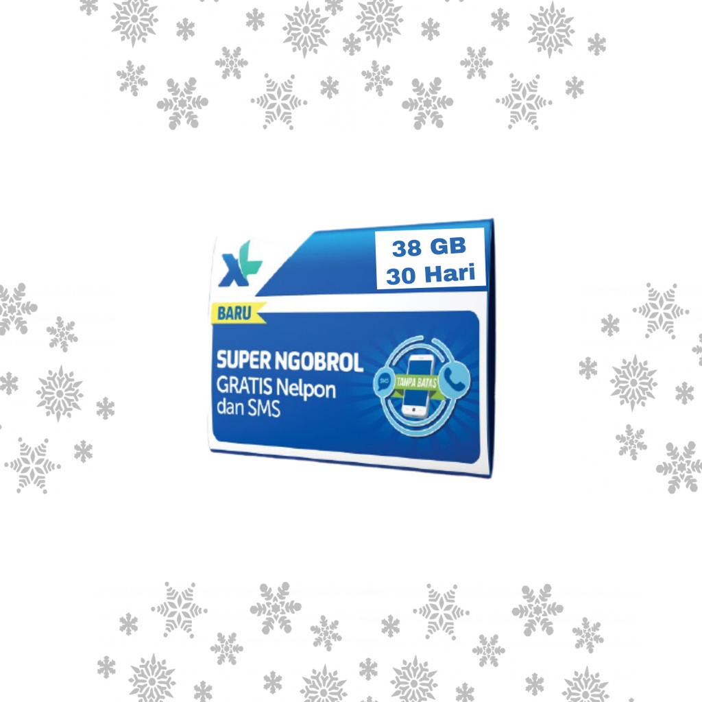 Kartu Perdana XL Unlimited Turbo Kuota 38 GB Xtra Combo lite
