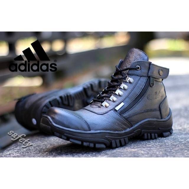 SEPATU ADIDAS BOOTS SAFETY KULIT ASLI SEPATU TRAICKING ADVENTUR PRIA