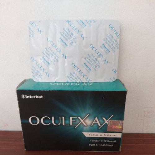 OCULEX AX 10 Kapsul Strip - Suplemen Mata Kesehatan Mata DHA Anti Oksidan