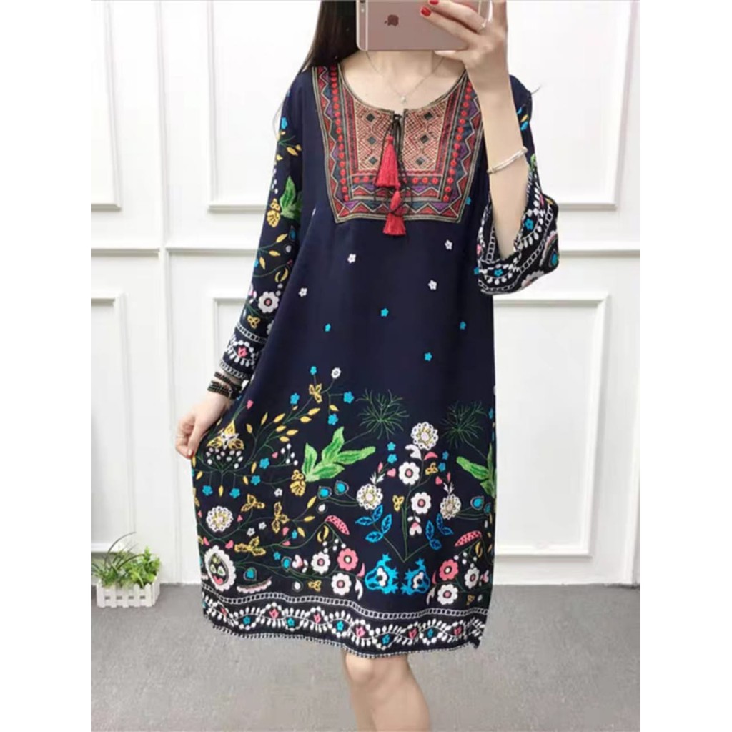 DRESS 4588 LUMINA LOOSE DRES GROSIR IMPORTIR TERMURAH Pakaian Baju Fashion Wanita Impor MURAH Import