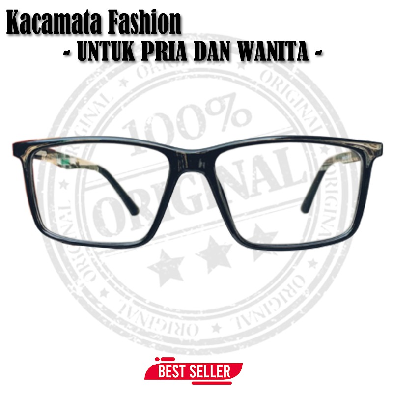 COD Kacamata Fashion Pria Wanita Transparan Retro Frame Kotak Kaca mata Baca Fashion Korean Style