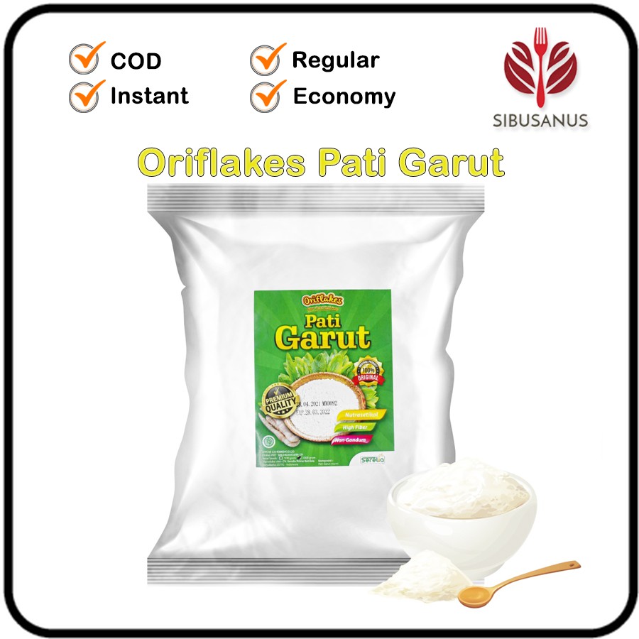 

Tepung Pati Garut Asli Oriflakes irut Garut Organik 1kg