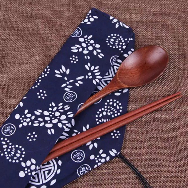 Sujeo Kayu - With Pouch Kain For Traveling